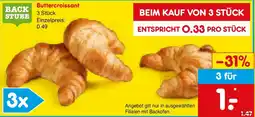Netto Marken-Discount BACK STUBE Buttercroissant Angebot