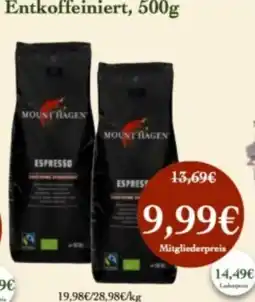 LPG Biomarkt Mount Hagen Espresso Angebot
