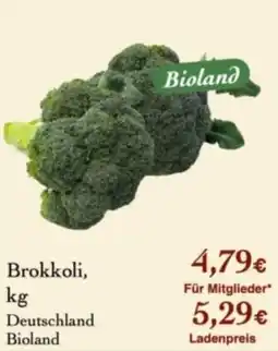 LPG Biomarkt Brokkoli, Deutschland, Bioland Angebot