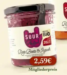 LPG Biomarkt SUUR Kultur Rote Beete & Ingwer Angebot