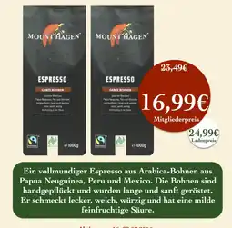 LPG Biomarkt Mount Hagen Espresso Angebot