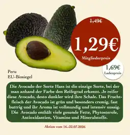 LPG Biomarkt Avocado Hass Angebot