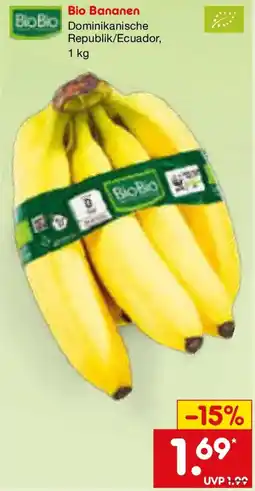 Netto Marken-Discount Bio Bananen Angebot