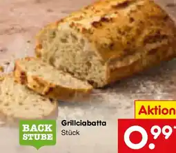 Netto Marken-Discount BACK STUBE Grillciabatta Angebot