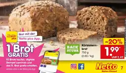 Netto Marken-Discount BACK STUBE Kürbiskernbrot Angebot