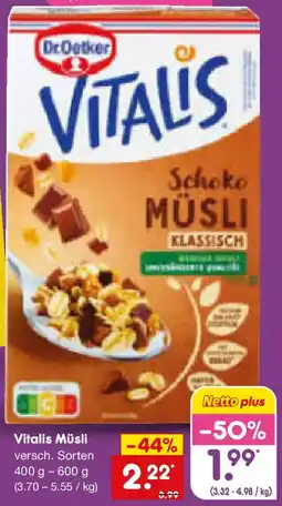 Netto Marken-Discount Vitalis Müsli Angebot