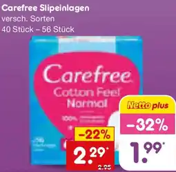 Netto Marken-Discount Carefree Slipeinlagen Angebot