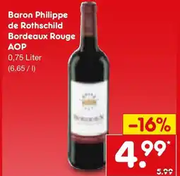 Netto Marken-Discount Baron Philippe de Rothschild Bordeaux Rouge AOP Angebot