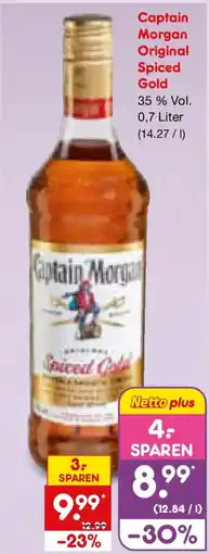 Netto Marken-Discount Captain Morgan Original Spiced Gold Angebot