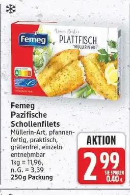 E-Center Femeg pazifische schollenfilets Angebot