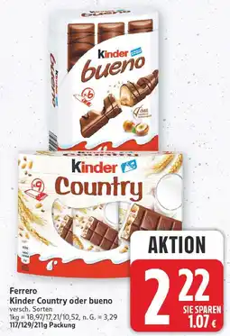 E-Center Ferrero kinder bueno Angebot