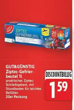 E-Center Gut&günstig ziptec-gefrierbeutel Angebot