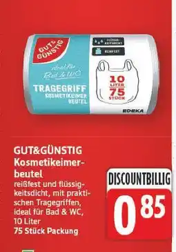 E-Center Gut&günstig kosmetikeimerbeutel Angebot