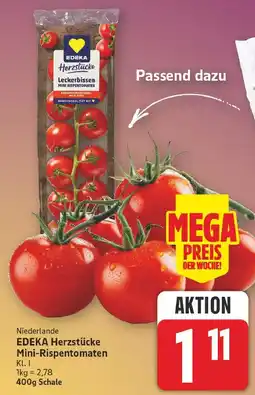 E-Center Edeka herzstücke mini-rispentomaten Angebot