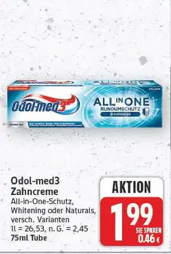 E-Center Odol-med3 zahncreme Angebot
