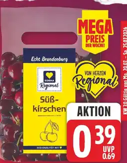 E-Center Edeka regional süßkirschen Angebot