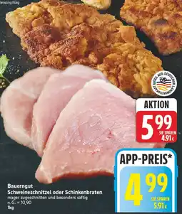 E-Center Bauerngut schweineschnitzel Angebot