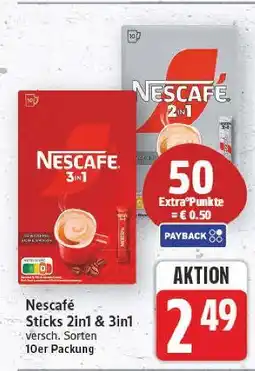 E-Center Nescafe sticks 2in1 & 3in1 Angebot
