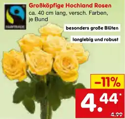 Netto Marken-Discount Großköpfige Hochland Rosen Angebot