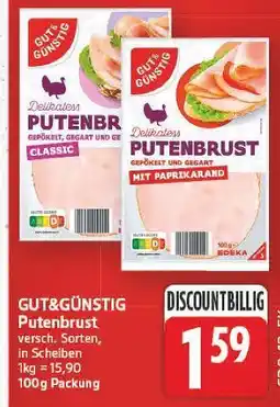 E-Center Gut&günstig putenbrust Angebot