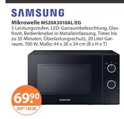V Markt Samsung mikrowelle ms20a3010al/eg Angebot