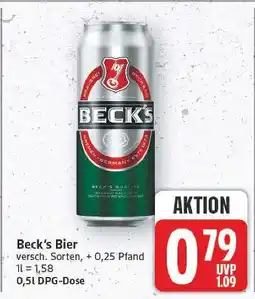 E-Center Beck's bier Angebot