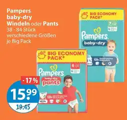 V Markt Pampers baby-dry windeln Angebot
