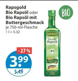 V Markt Rapsgold bio rapsöl oder bio rapsöl mit buttergeschmack Angebot