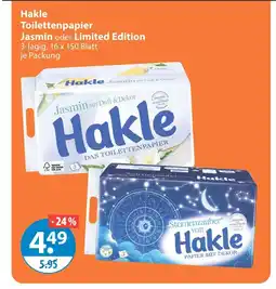 V Markt Hakle jasmin oder limited edition Angebot