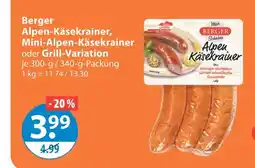V Markt Berger alpen-käsekrainer Angebot