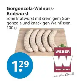 V Markt Weber gorgonzola-walnuss-bratwurst Angebot