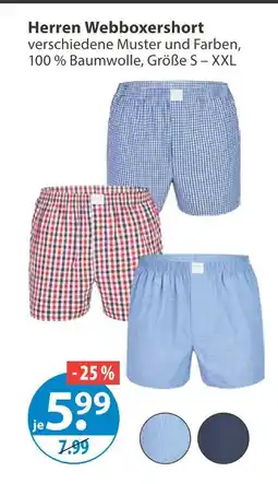 V Markt Herren webboxershort Angebot