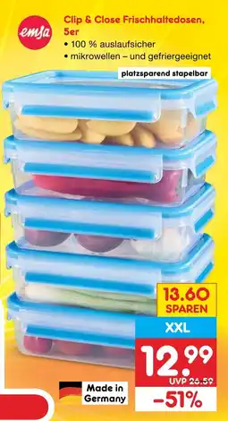 Netto Marken-Discount Emsa clip & close frischhaltedosen xxl Angebot