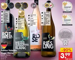 Netto Marken-Discount Valentin vogel dornfelder, spätburgunder, der regent, portugieser Angebot