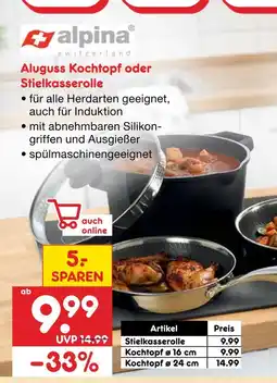 Netto Marken-Discount Alpina stielkasserolle Angebot