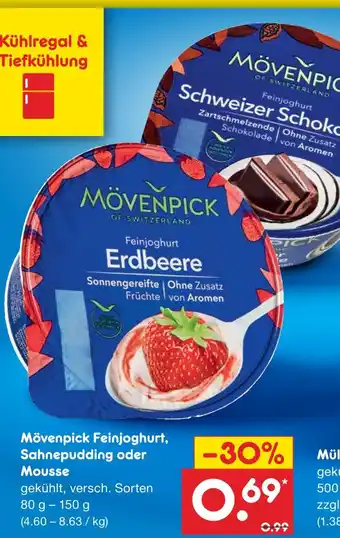 Netto Marken-Discount Mövenpick feinjoghurt Angebot