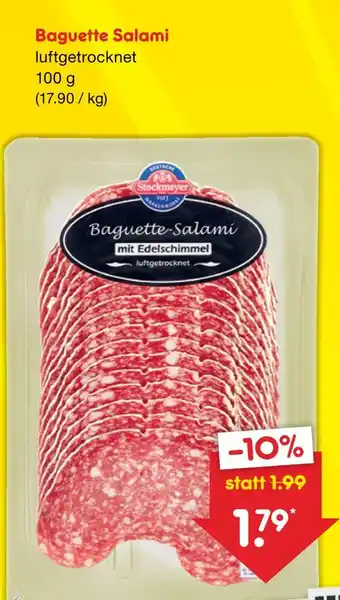 Netto Marken-Discount Stockmeyer baguette salami Angebot
