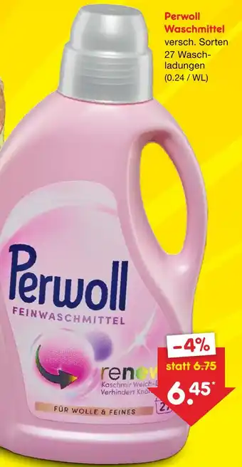 Netto Marken-Discount Perwoll waschmittel Angebot