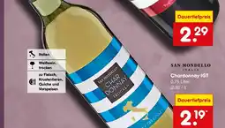 Netto Marken-Discount San mondello italia chardonnay igt Angebot