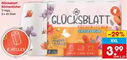 Netto Marken-Discount Glücksblatt Küchentücher Angebot