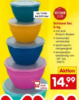 Netto Marken-Discount Schüssel set, 5-tlg Angebot