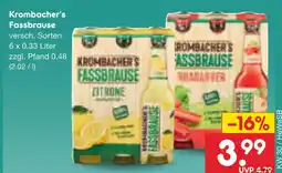 Netto Marken-Discount Krombacher's fassbrause Angebot