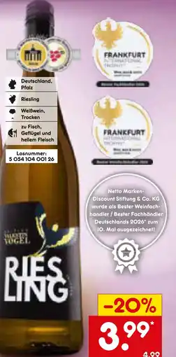 Netto Marken-Discount Riesling Angebot