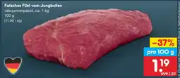 Netto Marken-Discount Falsches filet vom jungbullen Angebot