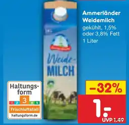 Netto Marken-Discount Ammerländer weidemilch Angebot