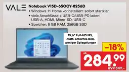 Netto Marken-Discount Vale notebook v15d-65ooy-8256d Angebot