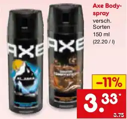 Netto Marken-Discount Axe Bodyspray Angebot