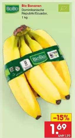 Netto Marken-Discount Biobio bio bananen Angebot