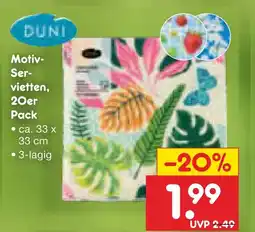 Netto Marken-Discount Duni motiv-servietten Angebot