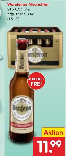Netto Marken-Discount Warsteiner alkoholfrei Angebot